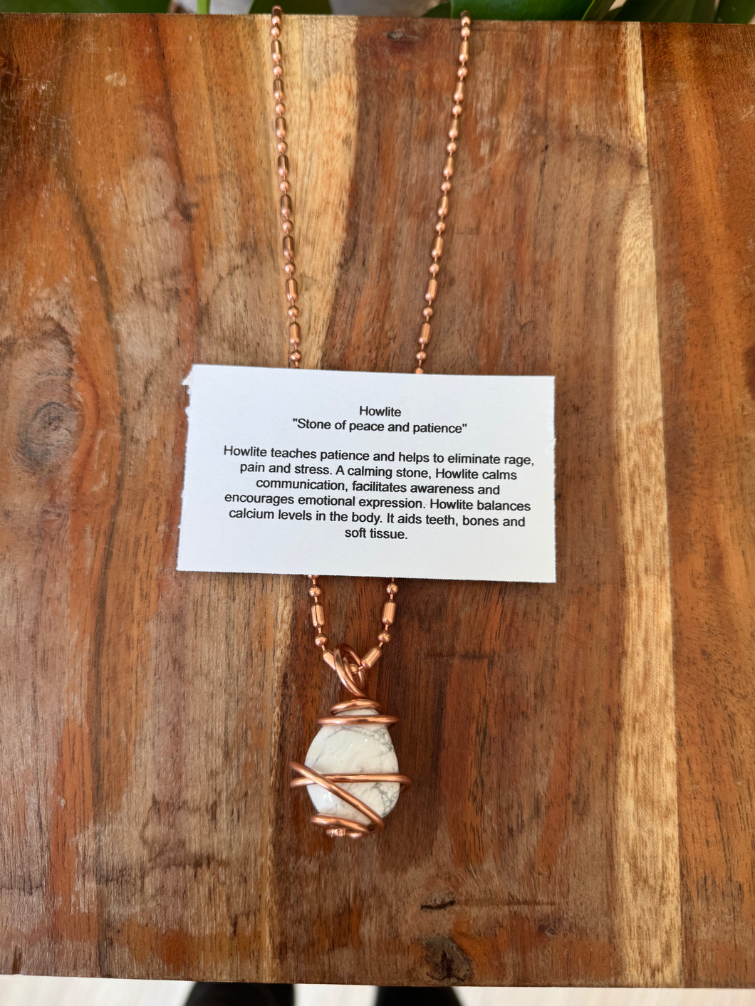 Howlite Pendant