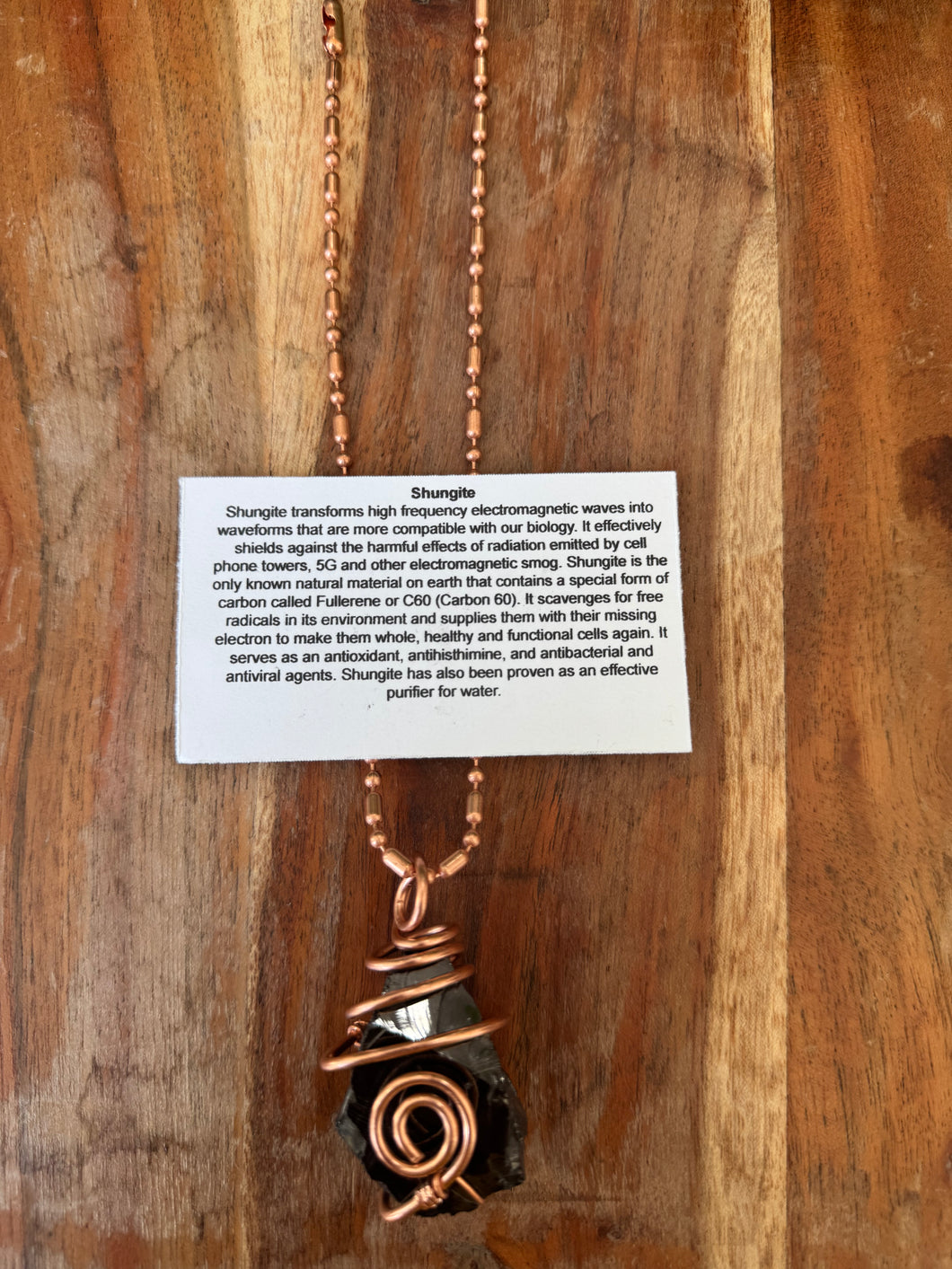 Shungite Pendant