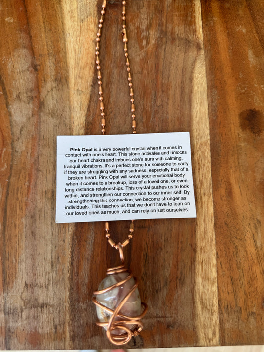 Pink Opal Pendant