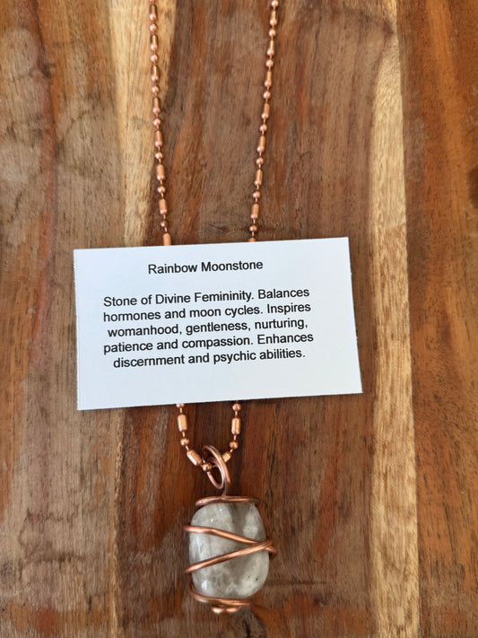 Rainbow Moonstone Pendant