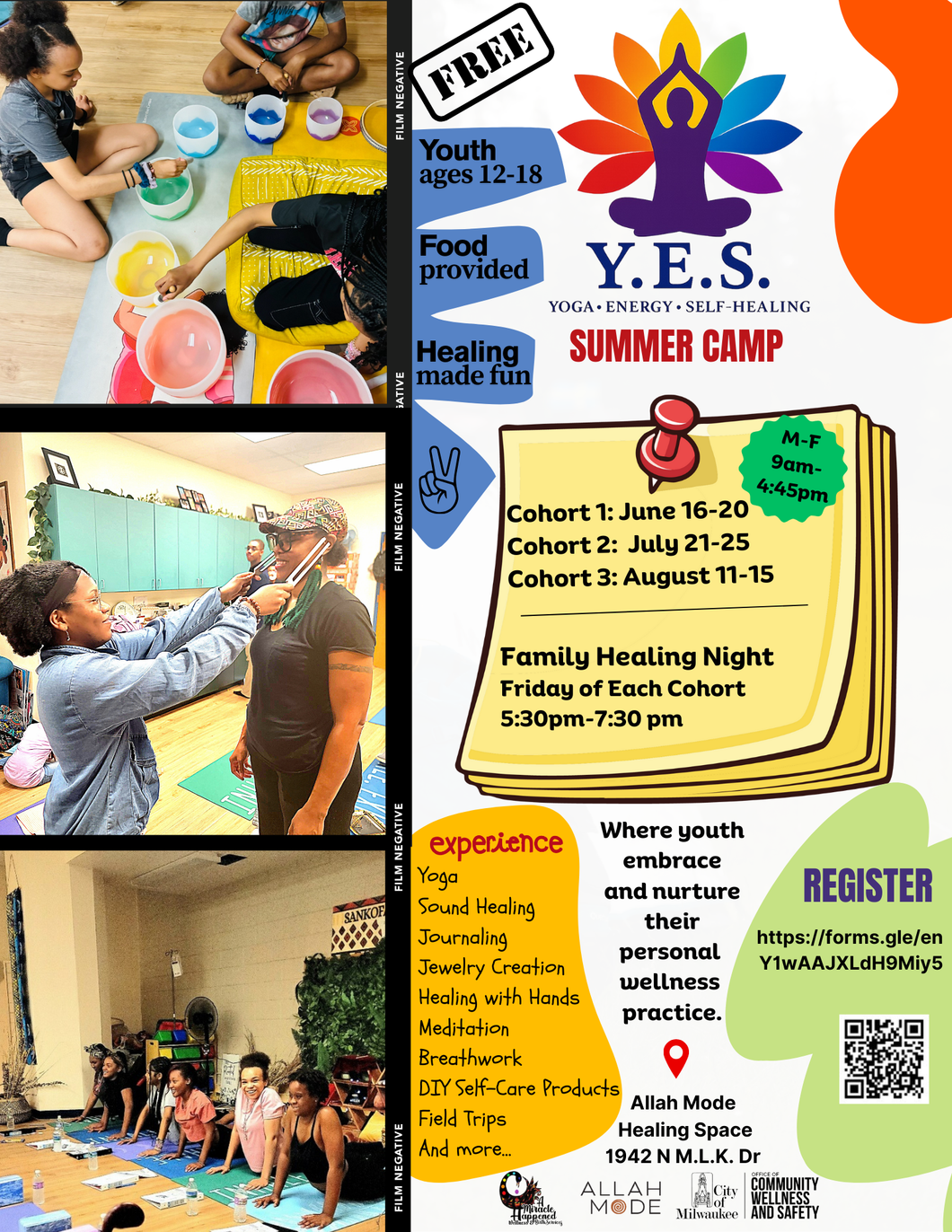Summer Y.E.S. Camp - Registration Link in Description