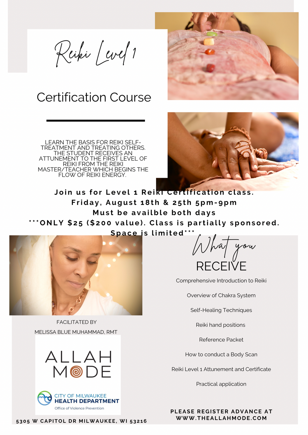Reiki Level 1 Certification